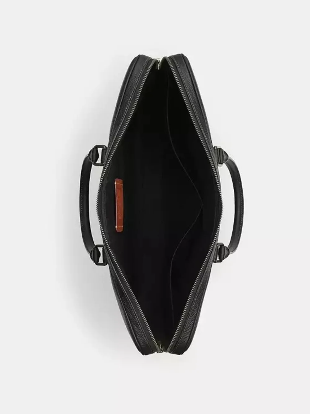 Coach structured leather